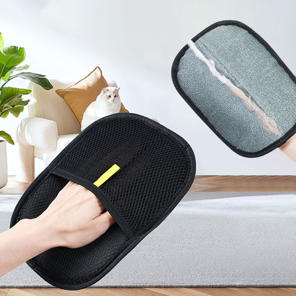 Gants de brosse à épiler pour chien, chat et lapin à poils longs, courts et bouclés