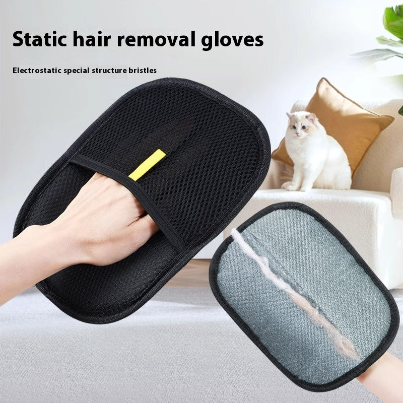 Gants de brosse à épiler pour chien, chat et lapin à poils longs, courts et bouclés