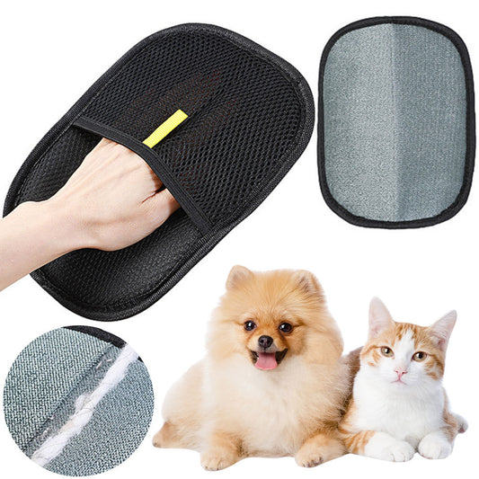 Gants de brosse à épiler pour chien, chat et lapin à poils longs, courts et bouclés